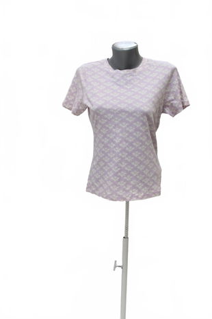 Dámske tričko Calvin Klein bez potlače, farba kvetovaná, veľkosť XS