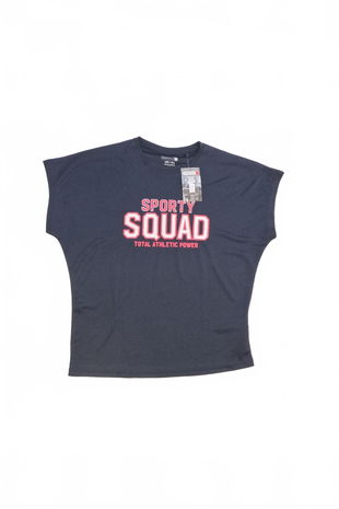 Dievčenské tričko Ergee s potlačou, farba modrá, veľkosť 158