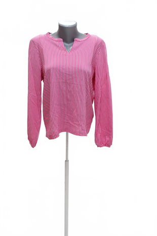 Dámske tričko Tom Tailor bez potlače, farba pruhovaná, veľkosť S