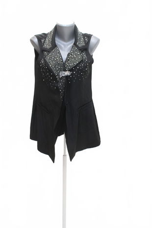 Dámska vesta Shein, farba čierna, veľkosť 44