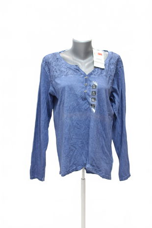 Dámské tričko Colours Of The World bez potisku, barva modrá, velikost XL