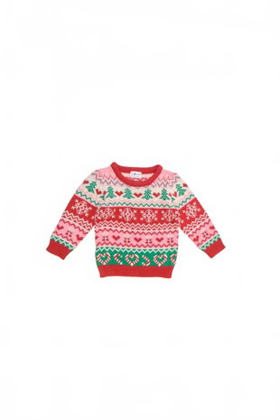 Dievčenský sveter Genesis, farba vzorovaná, veľkosť 80