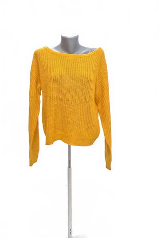 Dámsky sveter Missguided, farba žltá, veľkosť 38