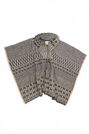 Dívčí Pončo Zara, barva šedá, velikost 128