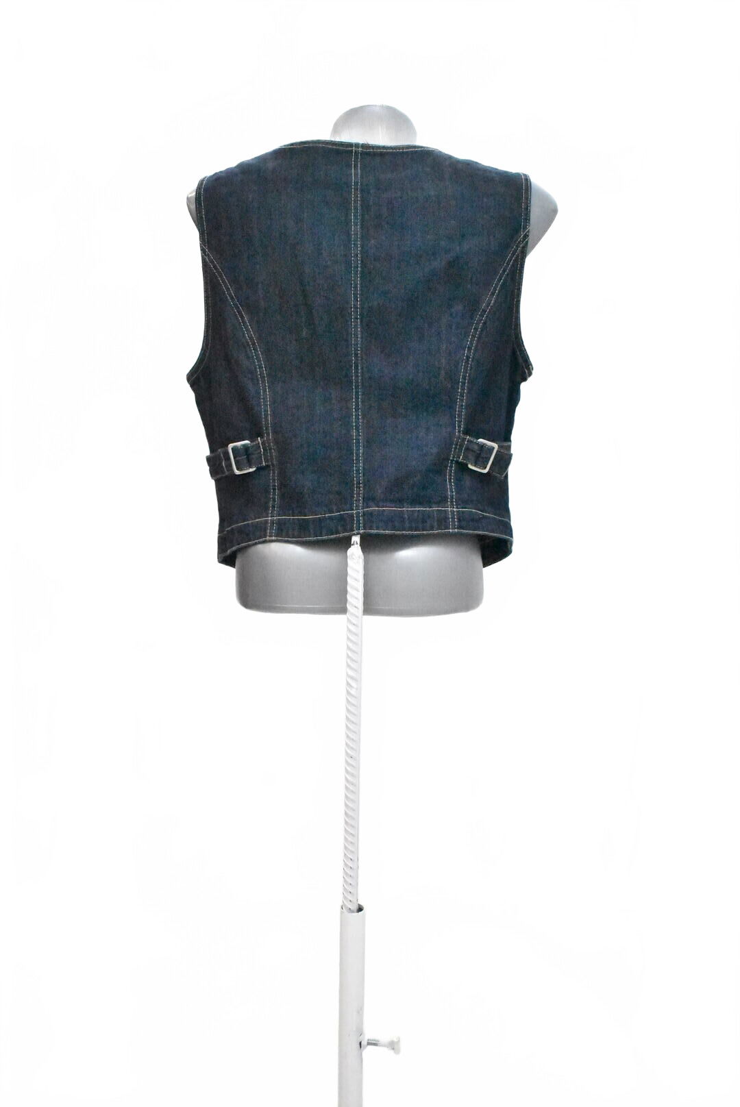 Dámska vesta Apart, farba denim, veľkosť 44