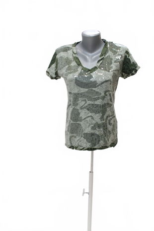 Dámske tričko Gas s potlačou, farba vzorovaná, veľkosť S