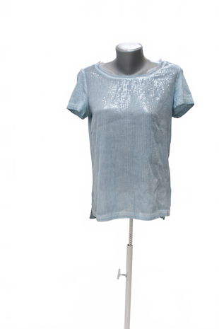 Dámske tričko Taifun bez potlače, farba modrá, veľkosť 34