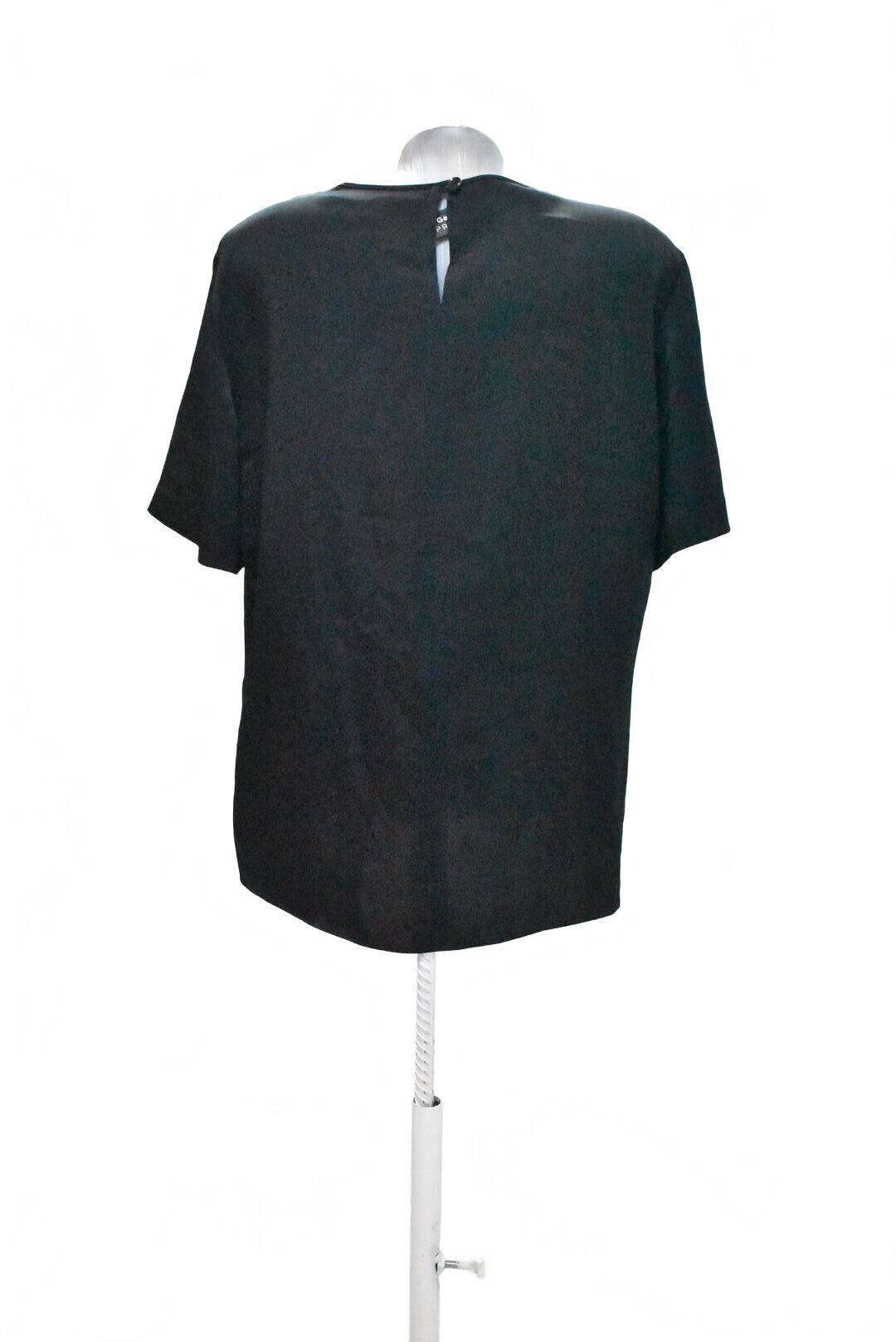 Dámske tričko Frank Walder bez potlače, farba čierna, veľkosť 44