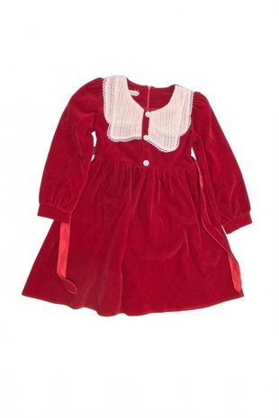 Dievčenské šaty Genesis, farba červená, veľkosť 7-8 r
