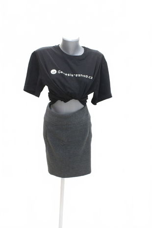 Dámska sukňa Amisu, farba sivá, veľkosť 42