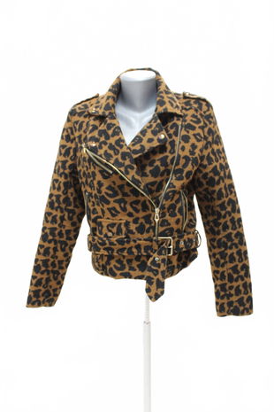 Dámska bunda Genesis, farba zvieracie vzory, veľkosť 38