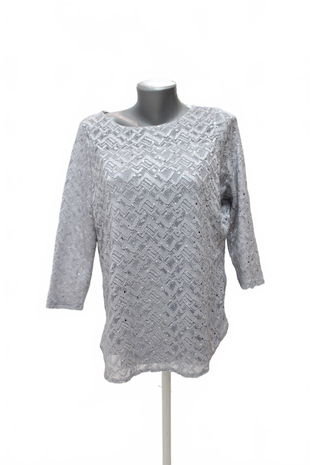 Dámské tričko Marks & Spencer bez potisku, barva šedá, velikost 46