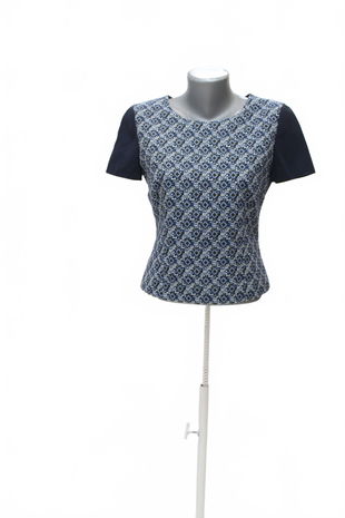 Dámske tričko Taifun bez potlače, farba vzorovaná, veľkosť 36