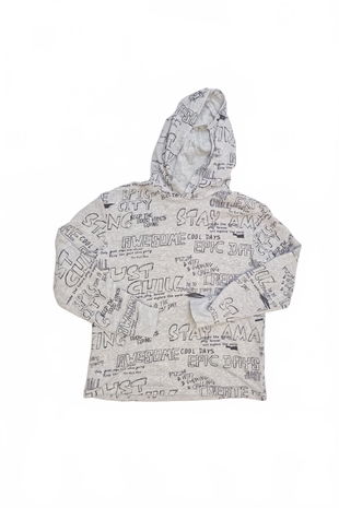 Chlapčenská mikina H&M bez potlače, farba vzorovaná, veľkosť 146