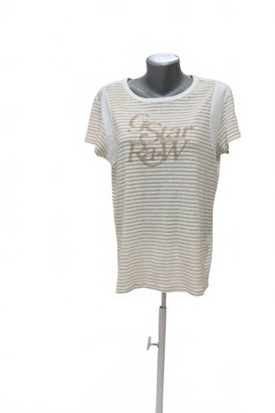 Dámske tričko G-Star s potlačou, farba pruhovaná, veľkosť M