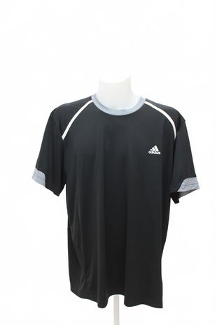 Pánské tričko Adidas bez potisku, barva černá, velikost L