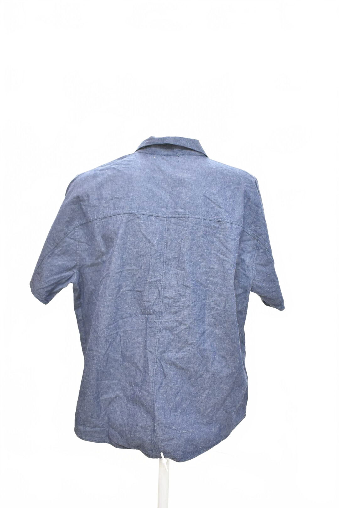 Pánská košile s krátkým rukávem Zara, barva modrá, velikost L