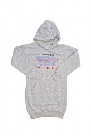 Dievčenské šaty Y.f.k, farba sivá, veľkosť 146