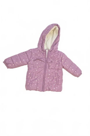 Dievčenská zimná bunda Ergee, farba fialová, veľkosť 80