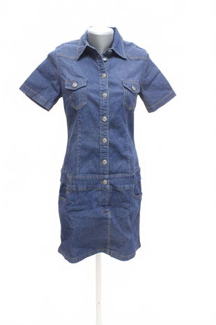 Dámske šaty John Baner, farba denim, veľkosť 36