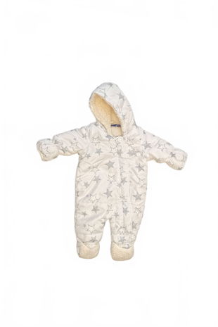 Dievčenská zimná kombinéza Lupilu, farba biela, veľkosť 50