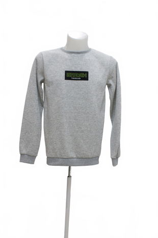 Chlapčenská mikina Chapter One s potlačou, farba sivá, veľkosť 170