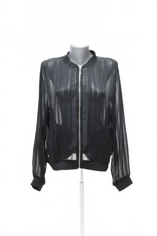 Dámská mikina Zara bez potisku, barva černá, velikost XL