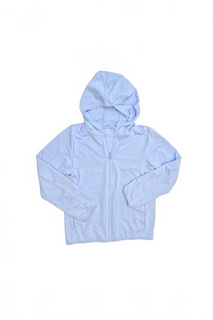 Dievčenská mikina Uniqlo bez potlače, farba modrá, veľkosť 9-10 r