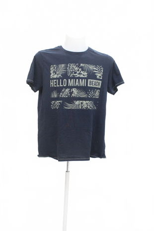 Pánské tričko Livergy s potiskem, barva modrá, velikost 52