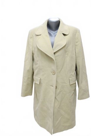 Dámský zimní kabát Erich Fend, barva béžová, velikost XL