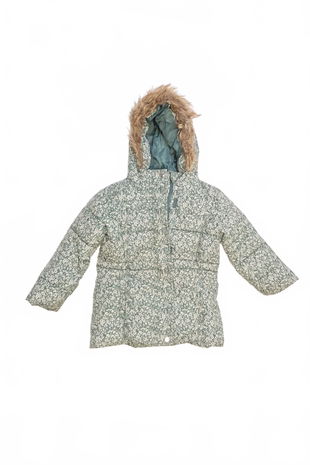 Dievčenská zimná bunda Kiki & Koko, farba kvetovaná, veľkosť 104