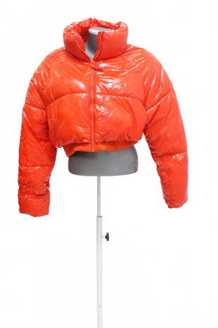 Dámská zimní bunda Zara, barva oranžová, velikost XL