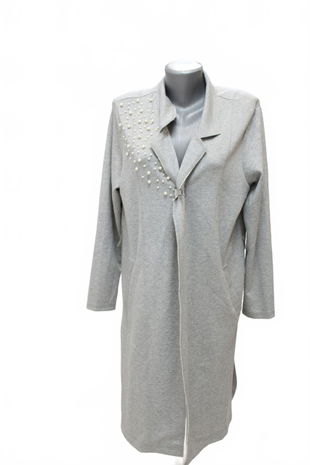 Dámský kardigan Amy Vermont, barva šedá, velikost 46