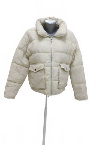 Dámska zimná bunda Sinsay, farba béžová, veľkosť 36