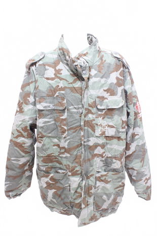 Pánská zimní bunda John Baner, barva vzorovaná, velikost 62