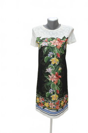 Dámske šaty Desigual, farba kvetovaná, veľkosť XS