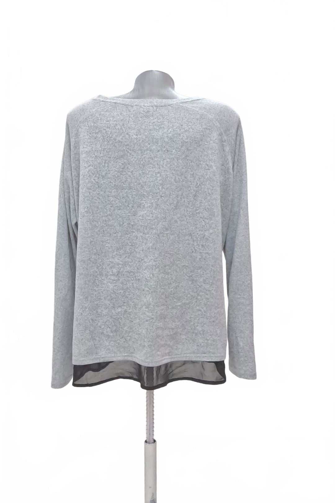 Dámske tričko Blind Date bez potlače, farba sivá, veľkosť 44