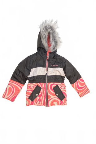 Dievčenská zimná bunda Alpine Pro, farba viacfarebná, veľkosť 104