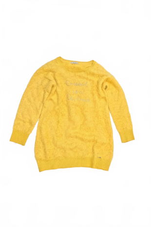 Dievčenský sveter Genesis, farba žltá, veľkosť 152