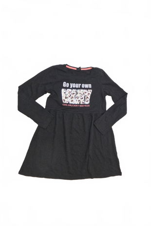 Dievčenské šaty Y.f.k, farba čierna, veľkosť 134