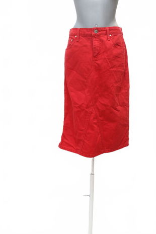 Dámska sukňa Tommy Hilfiger, farba červená, veľkosť 34