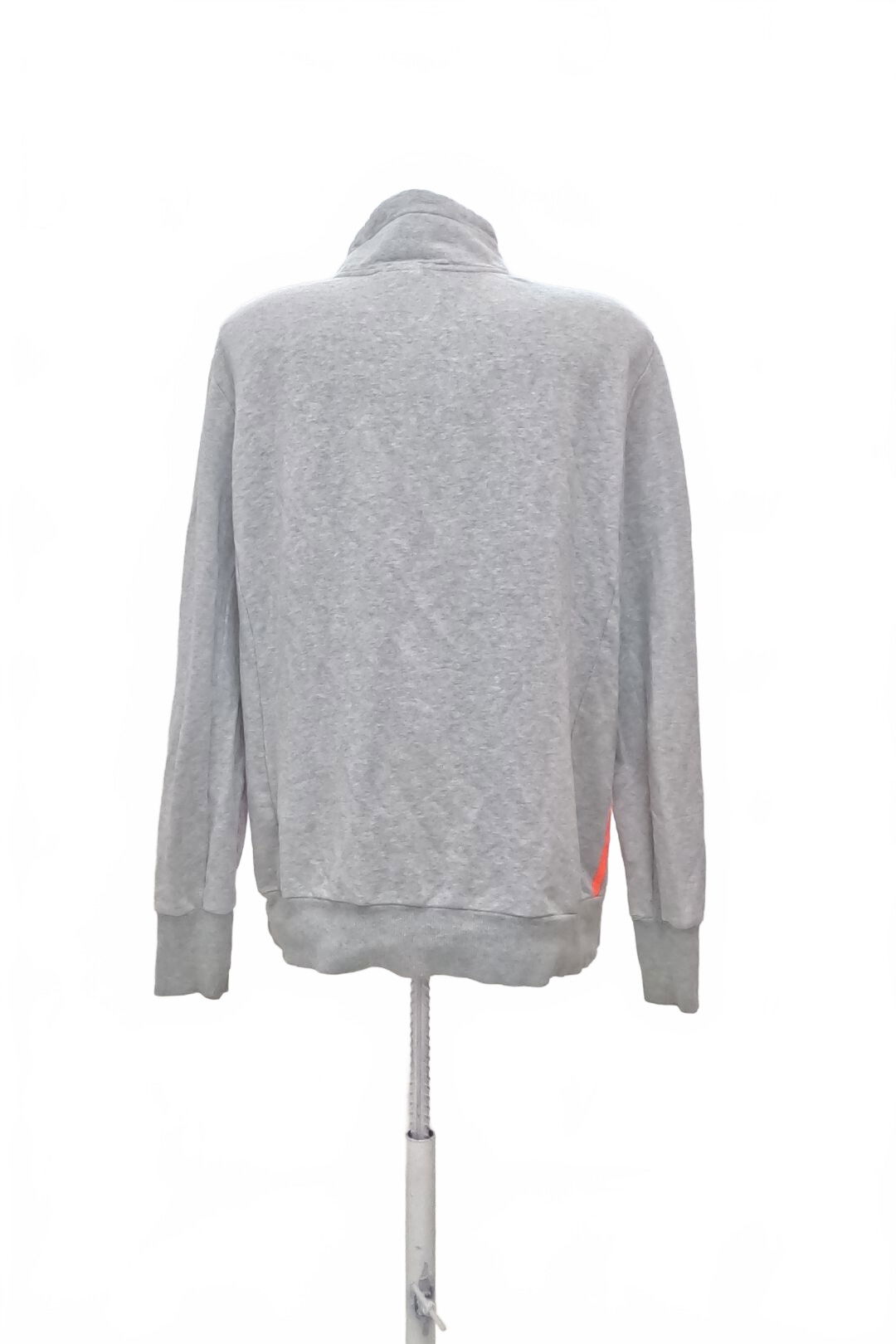 Dámská mikina Adidas bez potisku, barva šedá, velikost XL