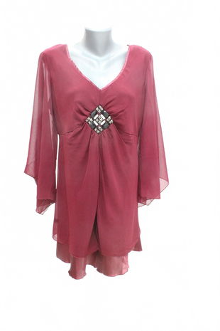 Dámske šaty Bpc Selection, farba bordó, veľkosť 42