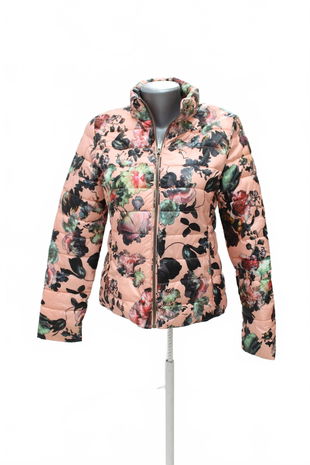 Dámska bunda Amisu, farba kvetovaná, veľkosť 34