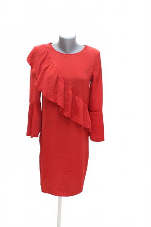 Dámske šaty Amisu, farba červená, veľkosť 34