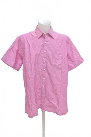 Pánská košile s krátkým rukávem Genesis, barva růžová, velikost 46