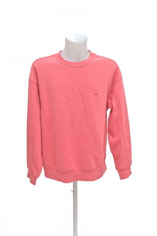 Pánská mikina H&M bez potisku, barva růžová, velikost L