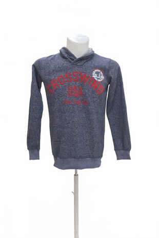 Chlapčenská mikina Chapter One bez potlače, farba modrá, veľkosť 158