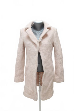 Dámsky kabát C&A, farba ružová, veľkosť 36