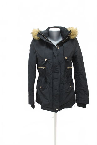 Dámska zimná bunda Zara, farba čierna, veľkosť XS